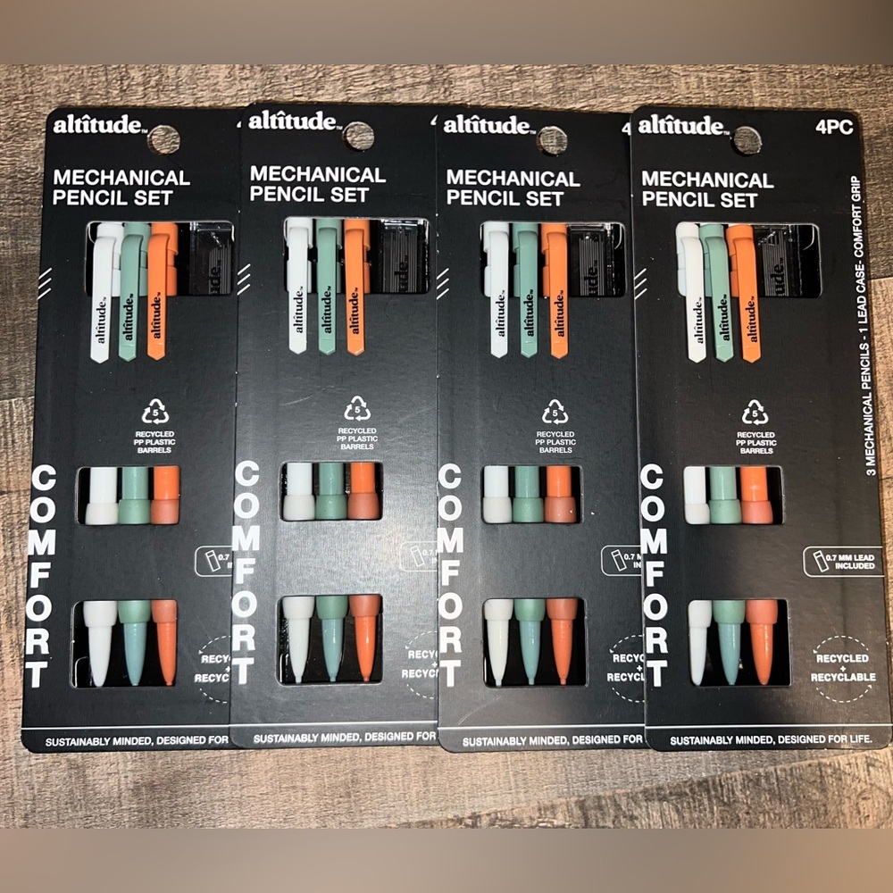 Set of 4- Altitude Mechanical Pencil Set